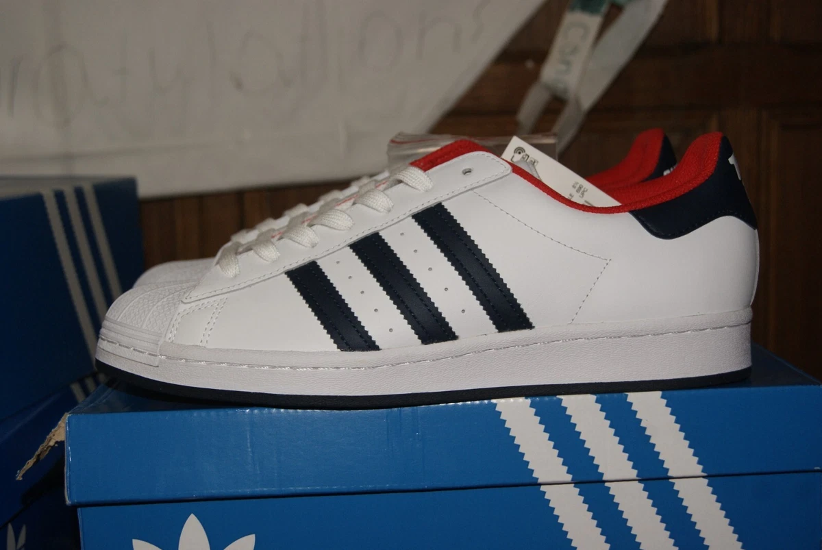 Adidas Superstar Foundation White Navy for sale | eBay