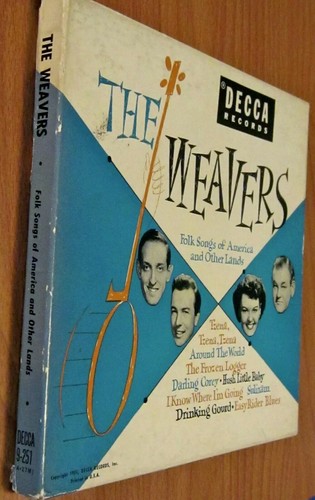 THE WEAVERS 45 BOX SET Folk songs of America 4 Decca Records PETE SEEGER Singles - Picture 2 of 9