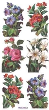 Violette Stickers Victorian Floral Garden Flowers Craft Planner Supply Scrapbook