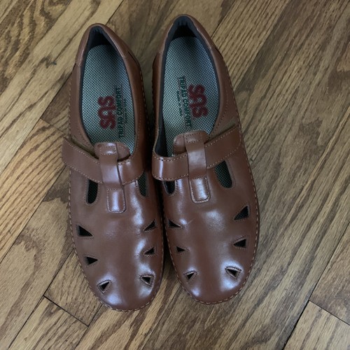 SAS Roamer Tripad bequeme hellbraune Lederschuhe Damengröße 9 M