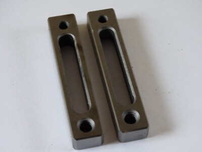 Hold down clamp, Heat Treated  3/8,1/4 x 1/2 x 2.25'' Tapped #10-32 and 1/4-20 db