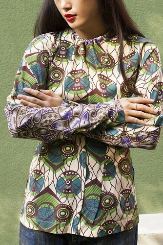 MARNI FOR H&M RARE RETRO BOHO PAISLEY ETHNIC SILK BLOUSE TOP UK 6 US 2 XS BNWT - Picture 10 of 10