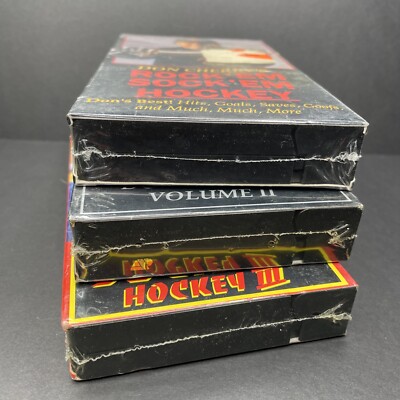 Don Cherry, Rock Em Sock Em Hockey #1, 2, 3 (VHS, 1989-1991) BRAND