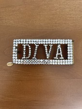 Diva Spellout Rhinestone Belt Buckle