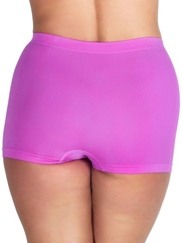 Damen Frauen Uni Boxershorts Hohe Taille Nahtlos Stretch Unterwäsche Paket M-2XL - Bild 18 von 49