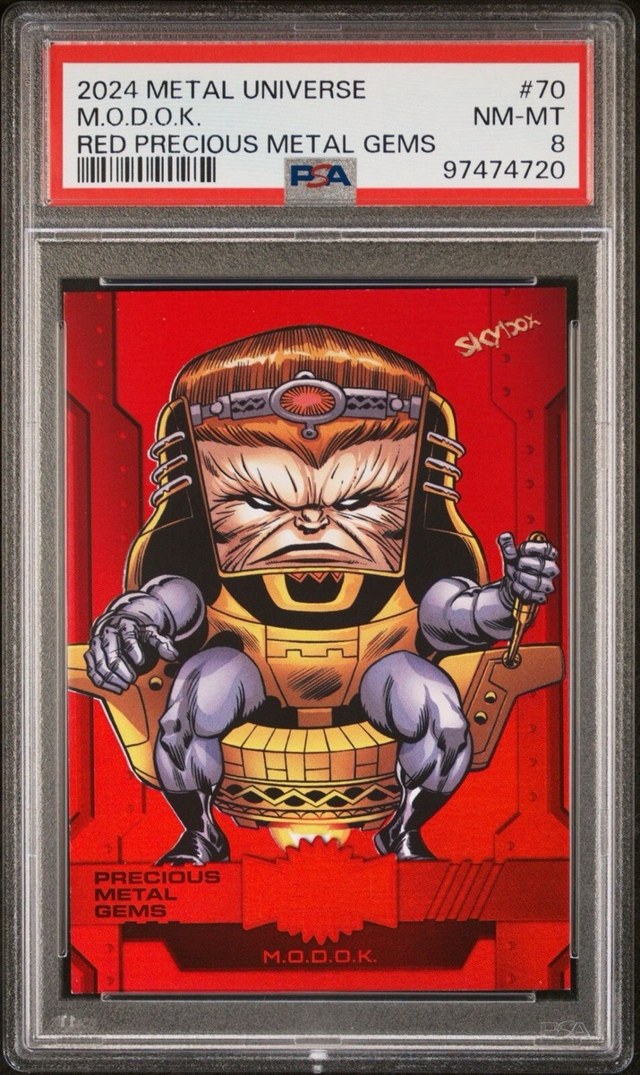 2024 Marvel Metal Universe M.O.D.O.K. Red PMG /100 Psa 8 | eBay