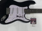 JOHN CORABI SIGNED BLACK ELECTRIC GUITAR MOTLEY CRUE JSA COA — photo 2