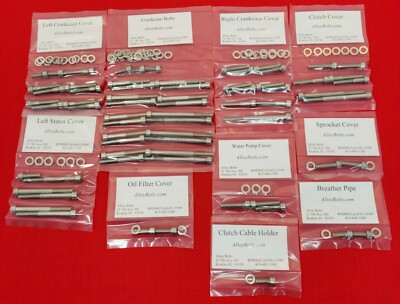 YAMAHA 2009-2019 YFZ450R YFZ 450R EFI POLISHED STAINLESS ATV ENGINE BOLT KIT SET
