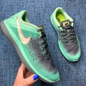 Nike Flex 2016 Run H20 Repelente Zapatillas Verde Teal Gris Talla 8.5 para  Mujer | eBay