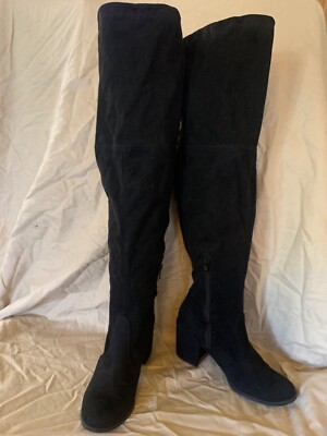 UNISA over the knee black boots 8W