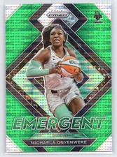 Michaela Onyenwere - 2022 Prizm WNBA - Emergent Green Pulsar #/25 - Liberty