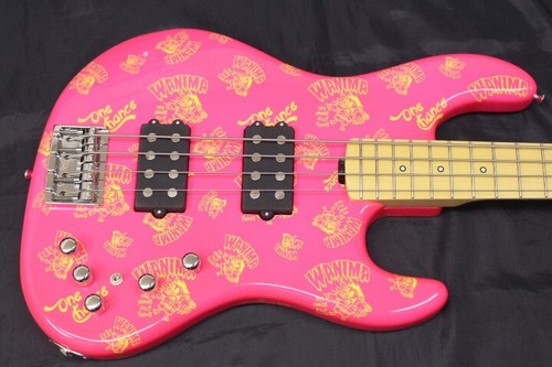Bajo Eléctrico EDWARDS E-Sukehei Rosa WANIMA KENTA Modelo Firma Hecho en Japón - Imagen 2 de 9