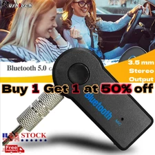 Wireless Bluetooth Receiver 3.5mm AUX Audio Stereo Music Home Car Adapter TO