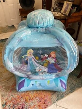 DISNEY FROZEN INFLATABLE INDOOR BALL PIT  WITH 100+ SOFT FLEX BALLS ANNA & ELSA