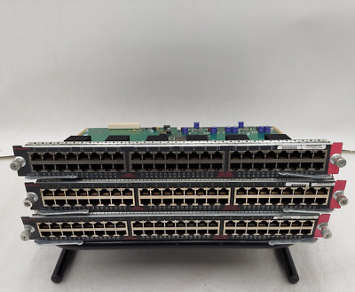 LOT OF 3 Cisco WS-X4548-GB-RJ45 - 48 PORT GIGABIT CATALYST