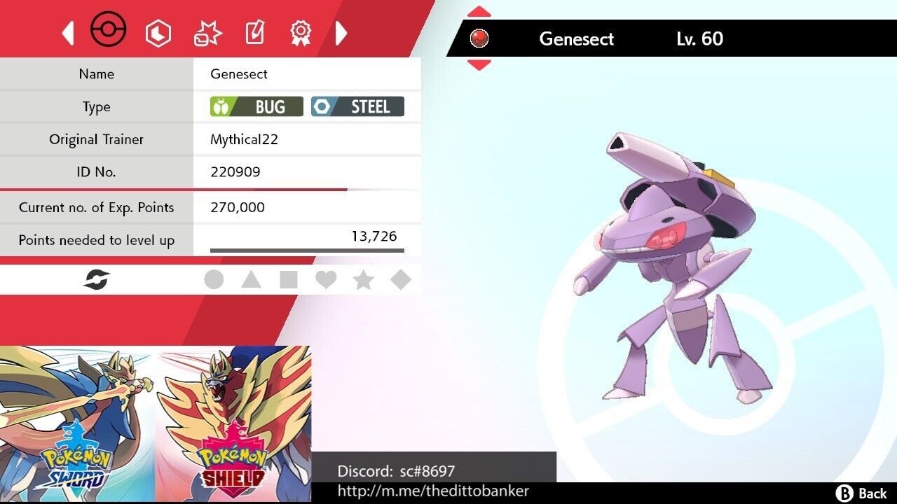 Mythical22 Genesect - Sword & Shield - Project Pokemon Forums