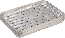 Tepro Aluminium Grillschalen BBQ Grillschale 34x23 cm eckig 10er-Set Fettschale