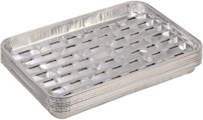 Tepro Aluminium Grillschalen BBQ Grillschale 34x23 cm eckig 10er-Set Fettschale