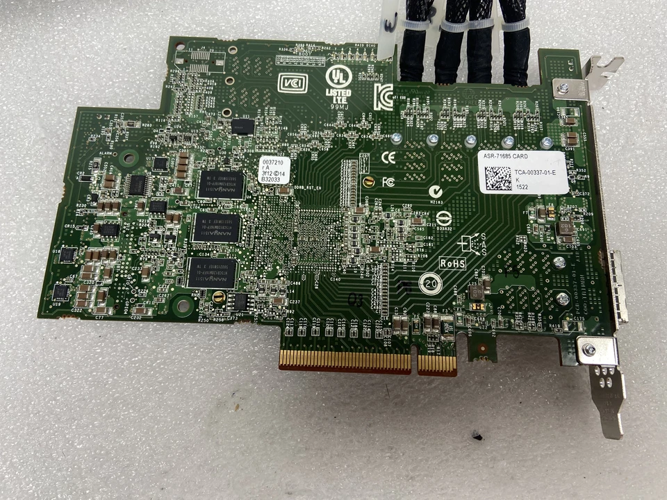 Adaptec ASR-71685 2274700-R 16port 8 port PCIe 3.0 SAS/SATA 6Gbps RAID adapter - Image 3 of 4