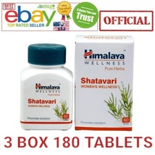 Shatavari Himalaya OFFICIAL USA 3 BOX 180 TABLETS Vegetarian Botanical 100 Pure