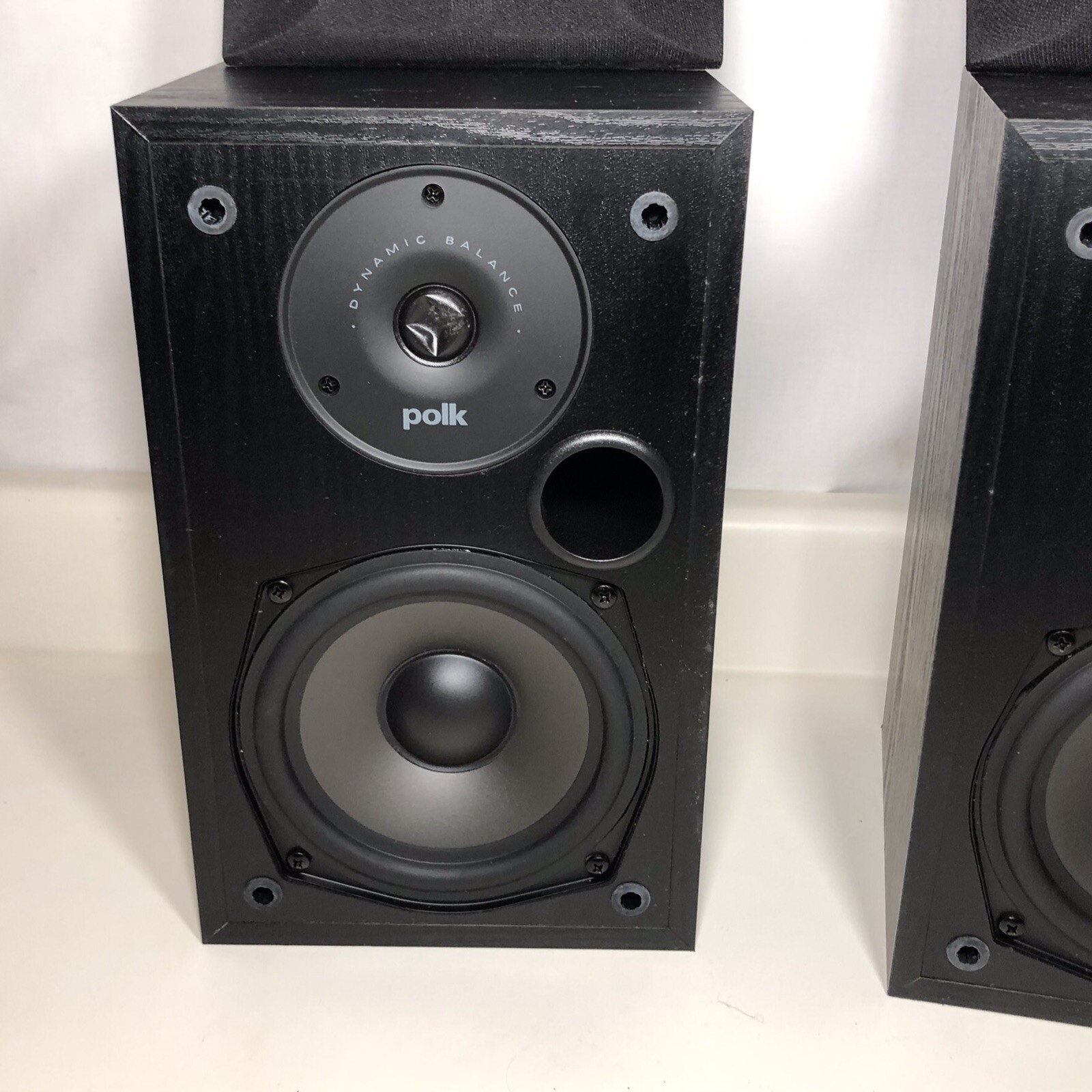 Polk Audio R15 2Way Bookshelf Speakers Pair Black eBay