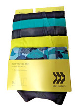 All In Motion Boys Boxer Briefs Underwear Youth Size Medium 8 5 Pack