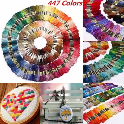 447 Colors Cross Stitch Thread Pattern Kit Chart Embroidery Floss