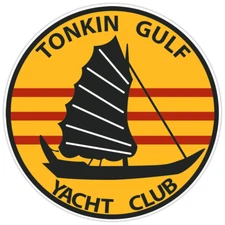 Tonkin Gulf Yacht Club Bumper Sticker Military Vinyl Soldier Decal 5"