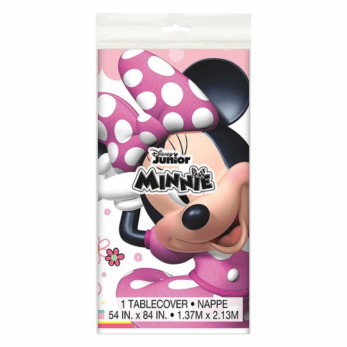 Mantel de plástico Minnie Mouse de Disney, cumpleaños, suministros de fiesta, 1 pieza - Imagen 2 de 2