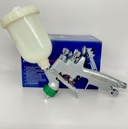 DeVILBISS Mini Spray Gun 250CC Cup Air Paint Spray Gun 1.2mm Nozzle Air Tools - Picture 8 of 8