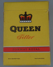 Nestor Gianaclis "Queen" Schachtel f&uuml;r 20 Zigaretten Karton um 1960 (101611)