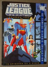 Justice League Unlimited Animated Season 2 R1 2 Disks TV Series Box Set DVD 