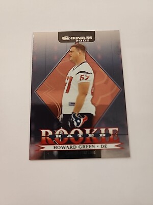 2002 Donruss Rated Rookie Season Stat Line /39 Howard Green #264 Rookie RC {Z}