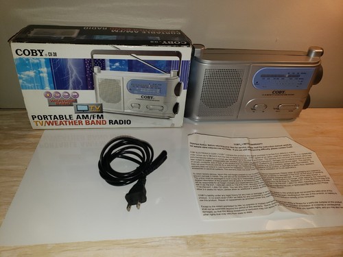 Coby Portable Weather Band AM/FM/WB Radio Receiver CX-38 | eBay