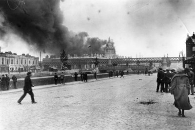 The Custom House In Dublin Is Captured And Destroyed Ireland 4x6 Photo
