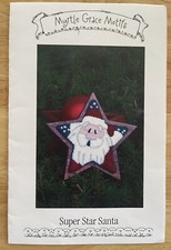 Super Star Santa Punchneedle Pattern Myrtle Grace Motifs Erin Raatjes - No Cloth