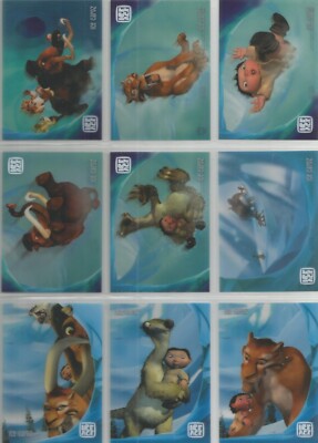 Ice Age Movie Hero Factory 2002 - Ice Cardz 12 Karten Acetat Verfolgungsjagd Set #IC1-IC12