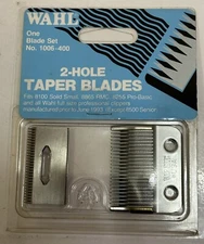 Wahl #1006 Two Hole Clipper Blade  Set ( Taper )