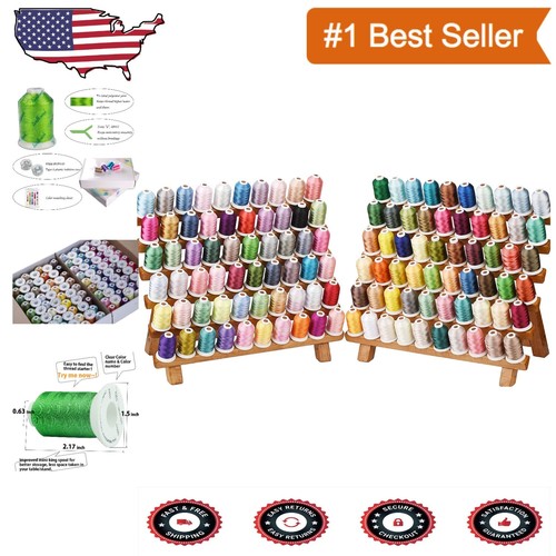 New 120 Color Polyester Embroidery Thread - High-Quality Kit for Professionals