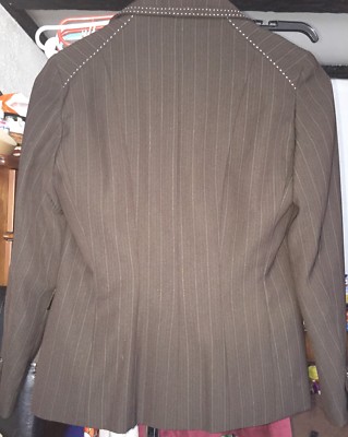 Blazer Vintage Marron Larry Levine Taille 4 - Occasion Très Bon État - Style Rétro