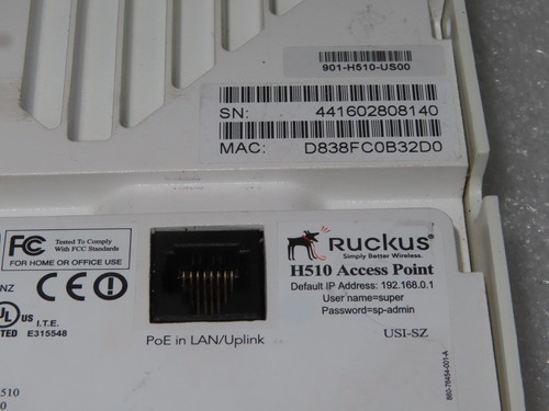 Ruckus H510 Wireless Access Point ** NO Mounting bracket - Picture 3 of 6