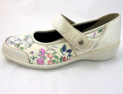 Solidus Schuhe Slipper Klettslipper Leder für Diabetiker Weite J  7 40,5