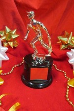 Metal-BASEBALL Figure Trophy Award Champion male, boys,#6 Black Base FastShip