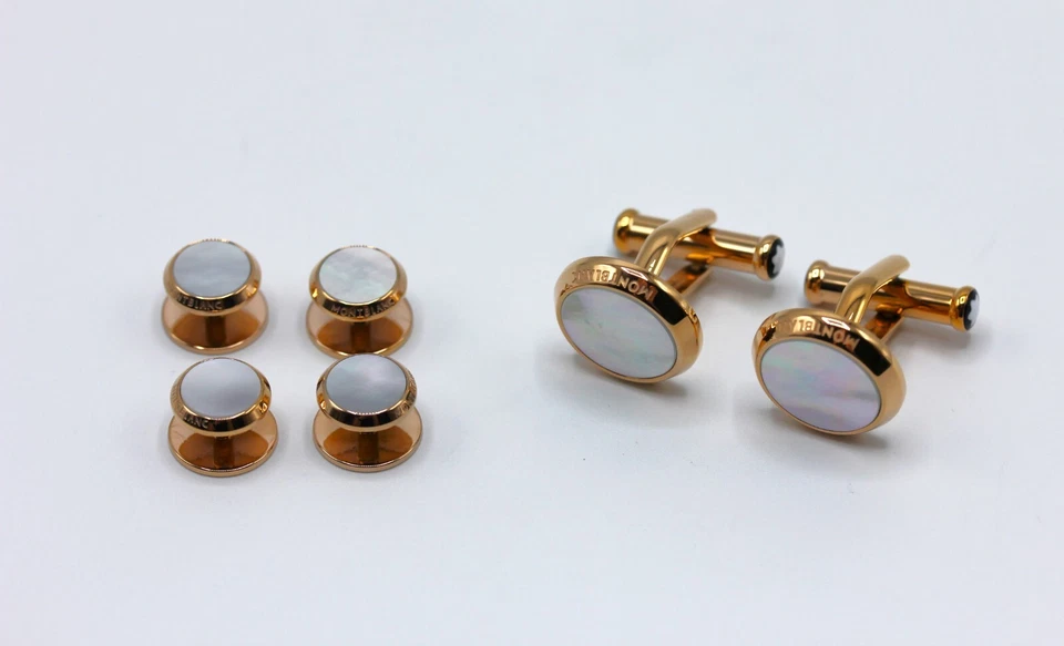 Montblanc Sartorial Set / Manschettenknöpfe und Smokingknöpfe / Id. 123784 / NEU - Bild 4 von 4