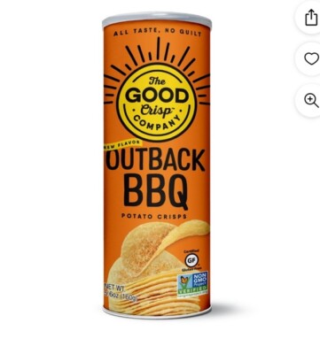 The Good Crisp Company Gluten Free Outback BBQ Snack Chips, 5.6 oz