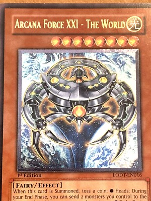 yugioh ARCANA FORCE XXI - THE WORLD LODT-EN016 Ultimate Rare