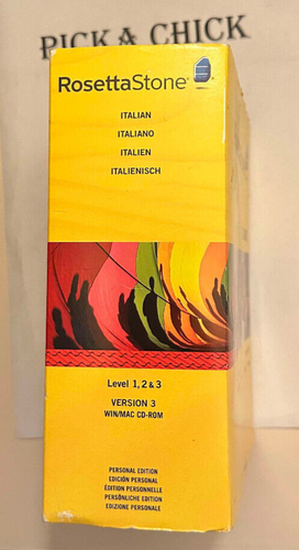 Rosetta Stone Version 3 Italian Level 1, 2 & 3 Set with Audio Companion Mac/PC - Picture 2 of 24