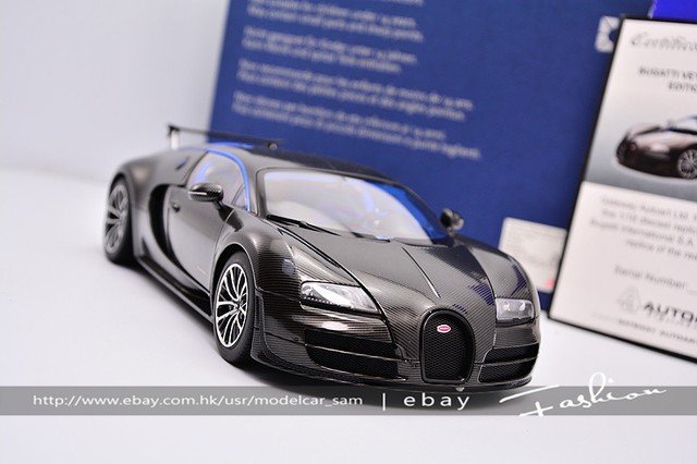 Autoart 1:18 bugatti veyron carbon 