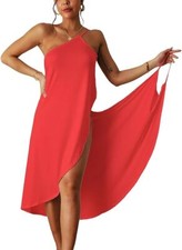 Vestito Fasciatoio Bambù Cover Up, 2026 Donna Cover Ups Spiaggia Spaghetti Sarongs