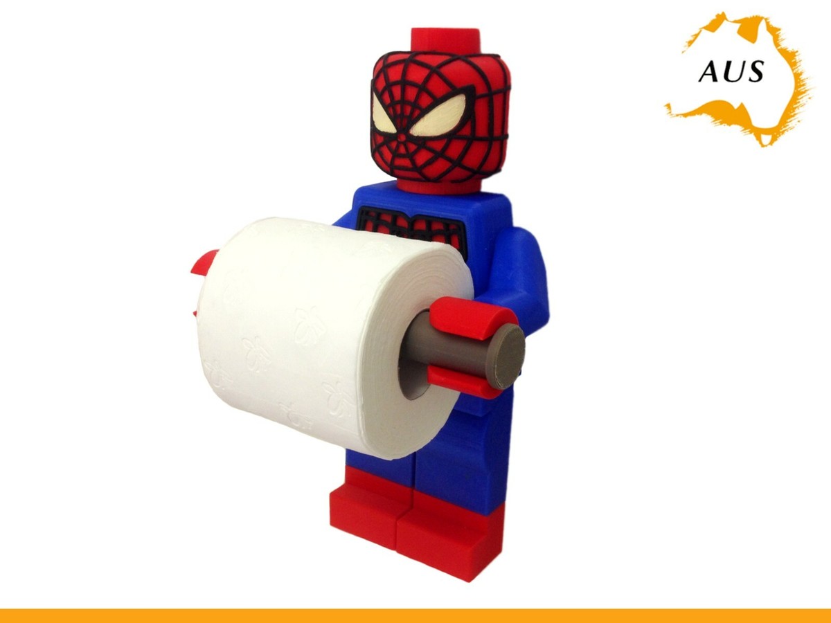 Spider Man Toilet Roll Holder Dispenser Bathroom Decor Hook